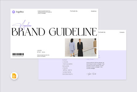 Angelina Brand Guideline Template, Googleスライドのテーマ, 13967, ビジネス — PoweredTemplate.com