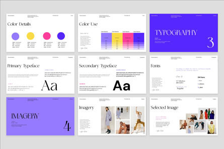 Angelina Brand Guideline Template, Diapositiva 7, 13967, Negocios — PoweredTemplate.com