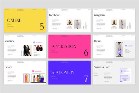 Angelina Brand Guideline Template, Slide 8, 13967, Business — PoweredTemplate.com