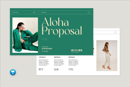 Aloha Brand Proposal Keynote, Modele Keynote, 13968, Business — PoweredTemplate.com