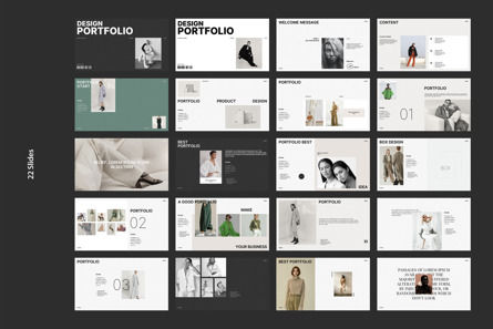 Design Portfolio PowerPoint Template, Slide 10, 13973, Business — PoweredTemplate.com