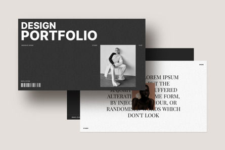Design Portfolio PowerPoint Template, Slide 2, 13973, Business — PoweredTemplate.com