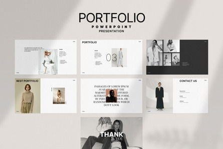 Design Portfolio PowerPoint Template, Slide 7, 13973, Business — PoweredTemplate.com