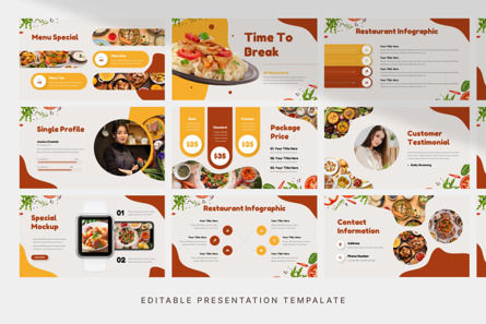 Fast Food Restaurant - PowerPoint Template, Folie 3, 13981, Business — PoweredTemplate.com