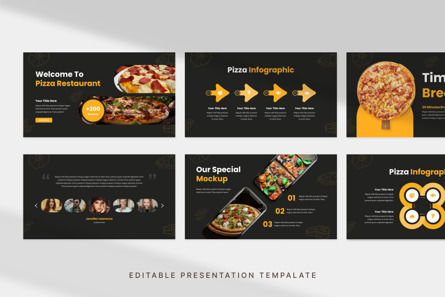 Pizza Restaurant - PowerPoint Template, Diapositiva 2, 13982, Negocios — PoweredTemplate.com