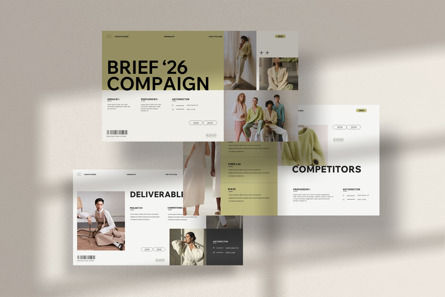 Campaign Brief Presentation Template, Slide 3, 13998, Business — PoweredTemplate.com