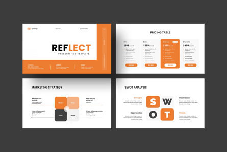 Reflect PowerPoint Presentation Template, Slide 4, 14002, Business — PoweredTemplate.com
