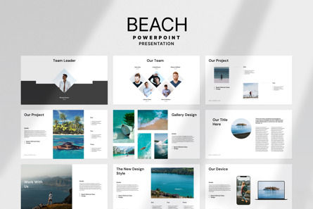 Beach PowerPoint Template, Slide 6, 14005, Business — PoweredTemplate.com