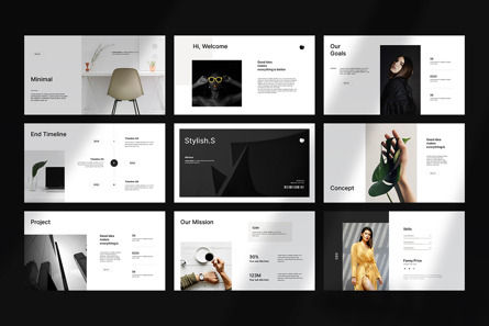 Stylish S Presentation Template, Diapositive 8, 14006, Business — PoweredTemplate.com