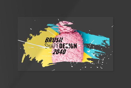 Brush Shape Design, Slide 2, 14008, Business — PoweredTemplate.com