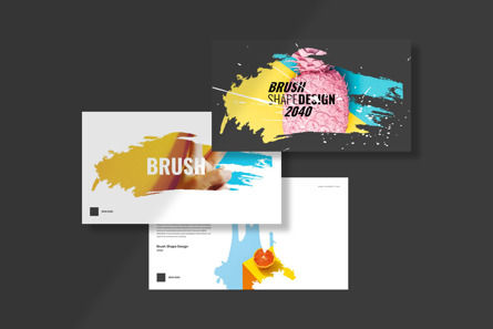 Brush Shape Design, Slide 4, 14008, Business — PoweredTemplate.com