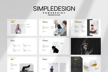 Simple Design PowerPoint Template, Slide 6, 14009, Business — PoweredTemplate.com