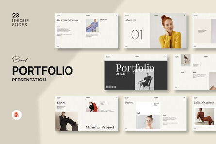Brand Portfolio Powerpoint Template, PowerPoint-sjabloon, 14010, Bedrijf — PoweredTemplate.com