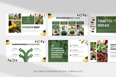Garden Design Company - PowerPoint Template, Slide 2, 14021, Lavoro — PoweredTemplate.com