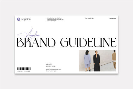 Angelina Brand Guidelines Template, Diapositive 3, 14023, Business — PoweredTemplate.com