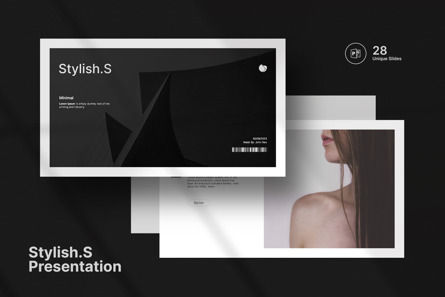 Stylish S Presentation Template, PowerPoint模板, 14024, 商业 — PoweredTemplate.com