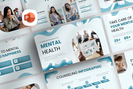 Mental Health Counseling - PowerPoint Template, Modello PowerPoint, 14028, Lavoro — PoweredTemplate.com