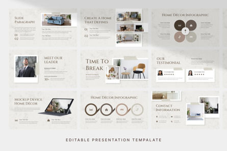 Minimalist Home Decor - PowerPoint Template, Slide 3, 14029, Lavoro — PoweredTemplate.com