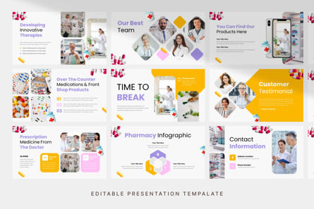 Pharmacy and Drugstore - PowerPoint Template, Diapositiva 3, 14030, Negocios — PoweredTemplate.com