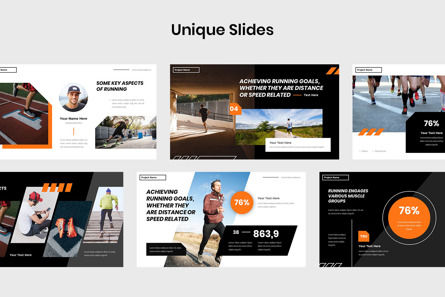 Running Athlete Sport Presentation Google Slides Template, Diapositive 3, 14034, Santé / Détente — PoweredTemplate.com