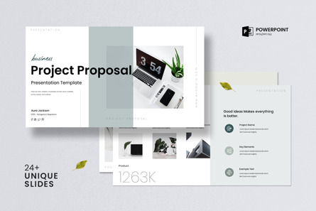 Business Project Proposal Presentation Template, PowerPoint Template, 14035, Business — PoweredTemplate.com