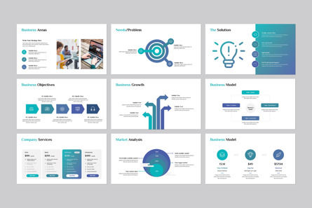 Business Strategy PowerPoint Template, Deslizar 6, 14043, Negócios — PoweredTemplate.com