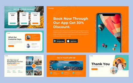 Travellgo - Travel Agency Google Slide Template, 슬라이드 6, 14049, 휴가/특별 행사 — PoweredTemplate.com