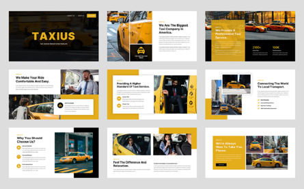 Taxius - Taxi Service PowerPoint Template, Diapositive 2, 14050, Business — PoweredTemplate.com