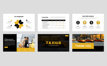Taxius - Taxi Service PowerPoint Template, スライド 5, 14050, ビジネス — PoweredTemplate.com