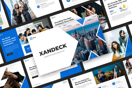 Xandeck - Pitch Deck Google Slide Template, Google 슬라이드 테마, 14053, 비즈니스 — PoweredTemplate.com