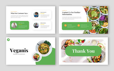 Veganis - Vegetarian Food Google Slide Template, Slide 5, 14063, Food & Beverage — PoweredTemplate.com