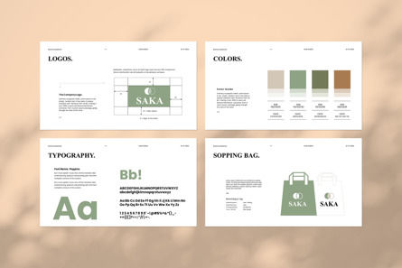 Brand Guidelines PowerPoint Template, Diapositiva 4, 14067, Negocios — PoweredTemplate.com