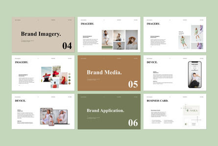 Brand Guidelines PowerPoint Template, 슬라이드 7, 14067, 비즈니스 — PoweredTemplate.com