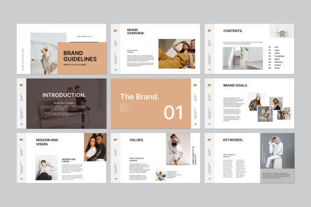 Brand Guidelines PowerPoint Template, Slide 5, 14075, Lavoro — PoweredTemplate.com