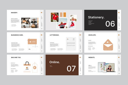 Brand Guidelines PowerPoint Template, Slide 8, 14075, Lavoro — PoweredTemplate.com