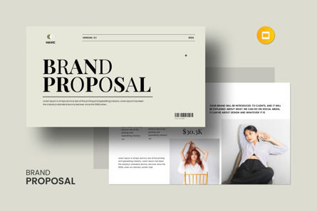 Brand Proposal Google Slides Template, Googleスライドのテーマ, 14081, ビジネス — PoweredTemplate.com