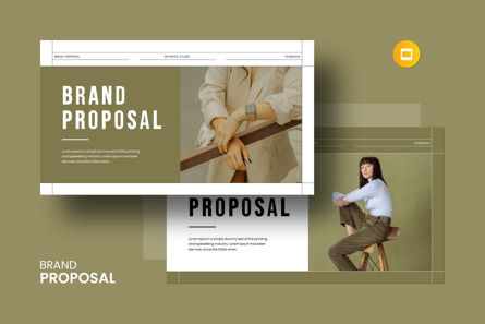 Brand Proposal Google Slides Template, Googleスライドのテーマ, 14082, ビジネス — PoweredTemplate.com