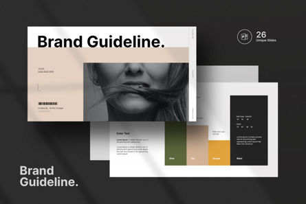 Brand Guideline Presentation, Modelo do PowerPoint, 14087, Negócios — PoweredTemplate.com
