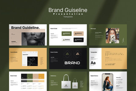 Brand Guideline Presentation, Deslizar 4, 14087, Negócios — PoweredTemplate.com