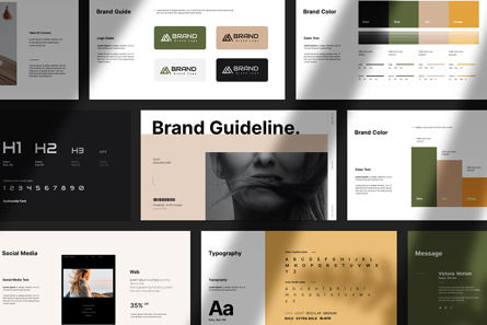 Brand Guideline Presentation, Diapositive 5, 14087, Business — PoweredTemplate.com