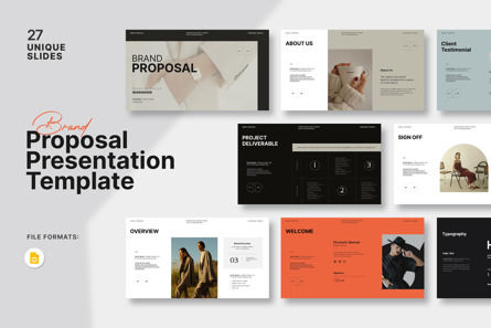 Brand Proposal Presentation, Google Slides Theme, 14100, Business — PoweredTemplate.com