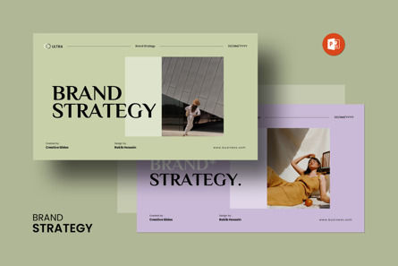 Brand Strategy PowerPoint Template, Modello PowerPoint, 14104, Lavoro — PoweredTemplate.com