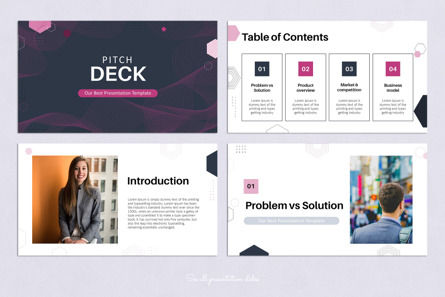 Pitch Deck Presentation Template, Slide 2, 14124, Business — PoweredTemplate.com