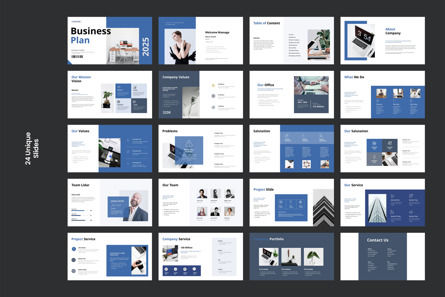 Business Plan Presentation PowerPoint Template, Slide 8, 14129, Business — PoweredTemplate.com