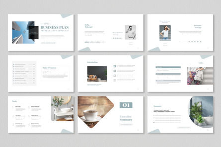 Minimal Business Plan Presentation, Deslizar 2, 14135, Negócios — PoweredTemplate.com