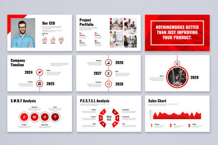 Business Pitch Deck Presentation, Slide 4, 14140, Bisnis — PoweredTemplate.com
