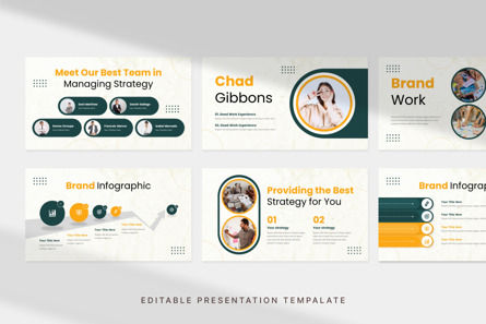 Minimalist Brand Strategy - PowerPoint Template, 슬라이드 2, 14143, 비즈니스 — PoweredTemplate.com
