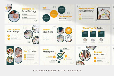 Minimalist Brand Strategy - PowerPoint Template, Slide 3, 14143, Bisnis — PoweredTemplate.com