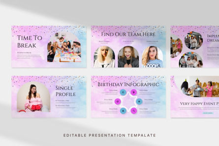 Birthday Event Planner - PowerPoint Template, Diapositive 2, 14145, Art & Entertainment — PoweredTemplate.com