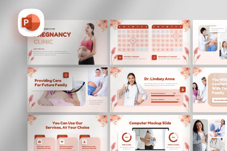 Aesthetic Pregnancy Clinic - PowerPoint Template, PowerPoint模板, 14146, 商业 — PoweredTemplate.com